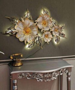 IRON PAINTED PREMIUM BIG FLOWER WALL