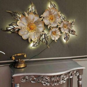 IRON PAINTED PREMIUM BIG FLOWER WALL
