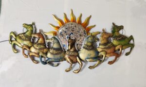 MULTICOLOUR SEVEN HORSES BIG WALL