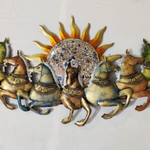 MULTICOLOUR SEVEN HORSES BIG WALL